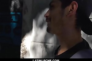 LatinLeche - Charming latin guy on the urgency tricked into making out raw on camera