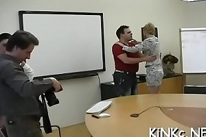 Unsightly baby tortures slave