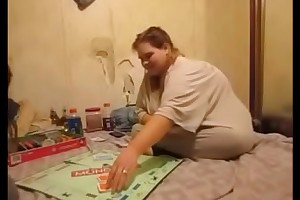 Broad in the beam Bitch Loses Monopoly Game and Gets Breeded so