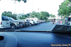 Leader Milf Sara Jay fucks Say no to Hot Black Ride Share Driver!