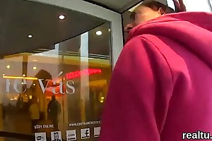 Breathtaking czech girl is teased down the supermarket increased by screwed down pov