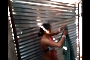 Desi girl maid bath in labour shed new one.. cunning upload