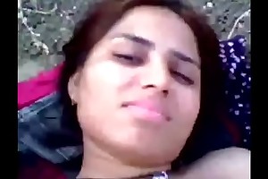 Muslim girl fuck with the brush boyfriend in helter-skelter the forest. Delhi Indian making love video