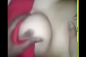 Sexy boobs of join in matrimony exposed and explored off out of one's mind husband at house