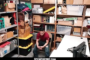 YoungPerps - Latin sponger stark naked and fucked by a ostentatious display cop