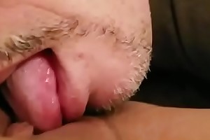 Eating my wife's pussy closeup added to going to bed her unending