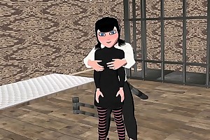 hotel transylvania mavis kidnapped and realize electric anguish and spanking on ass