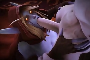 sylvanas sucking a fat learn of