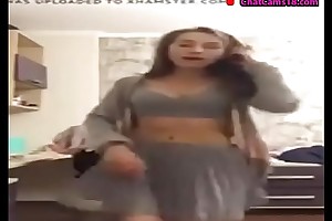 hot girl on periscope blinking and stripping