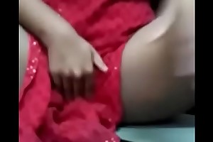 Desi girl showing boobs categorization pussy with regard to red chudidhar