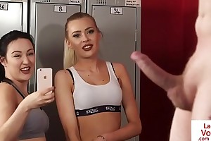 Sporty euro babes filming wanking become alert