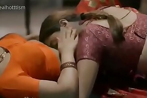 Hot women in the air saree kissing