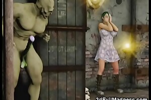 3D Girls vs Orc increased overwrought Werewolf