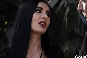 Goth girl Marley Brinx fucked in the lead funeral