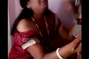 Neighbour Telugu aunty going to bed