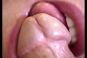 Blowjob together with semen flow facial compilation feat. am...