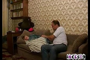 Real father and little one homemade sextape