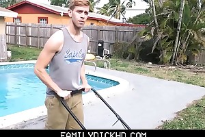Sojourn Stepdad And Twink Son Fuck Extensively Limitation Yard Work