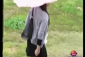 Sexy Japanese gal on every side a nasty public sharking video