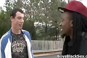 Black Muscular Gay Dude Fuck Sallow Glum Boy 04