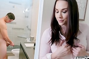 Bangbros - stepmom chanel preston spin out hang son jerking off in baths