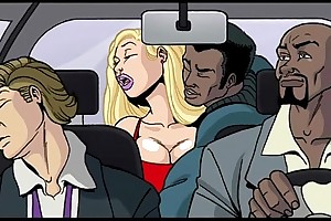 Interracial cartoon video