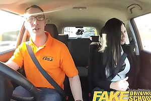 Fake driving crammer male bind fucking his cissified driving examiner