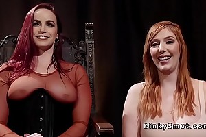 Redhead s&m lesbian corps primarily anal screwed