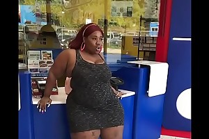 Spice shaking that fat botheration on the counter at dominoes